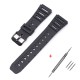 Ремінець для годинника Casio F91W 18mm Black BK Чорний Полімерний