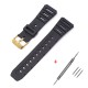 Ремешок для часов Casio F91W 18mm Black GD черный полимерный для F108W AE1200