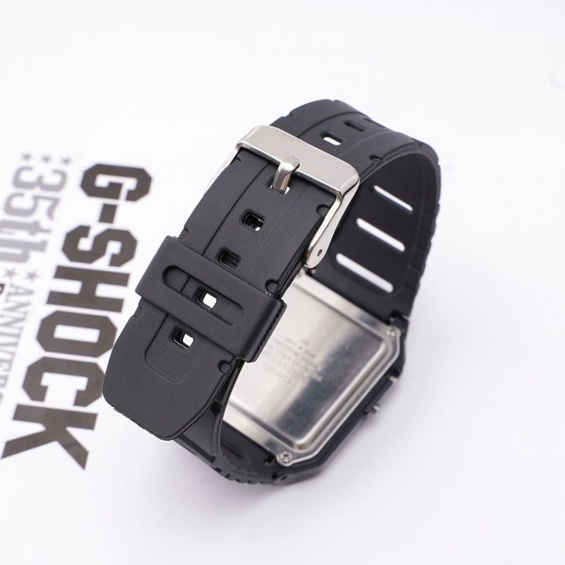 Ремешок для часов Casio G-Shock CA-53W 20mm Black SI полимерный черный (1051-0910)
