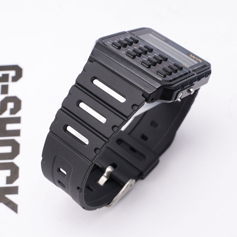 Ремешок для часов Casio CA-53W 20mm Black полимерный черный (1051-0913)