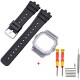 Ремешок + безель Casio accessories для G-Shock GMW-B5000 Black Transp SI, черный полимерный комплект