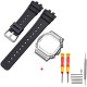Ремешок + безель (рант) для Casio G-Shock GMW-B5000 Black SI, полимерный комплект