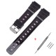 Ремінець для годинника Casio F-91W Jelly Black SI полімерний чорний 18,2 см