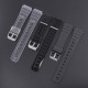 Ремешок для Casio F-91W Jelly Transp SI прозрачный полимерный для моделей F-84, F-94, F-105, AE1300