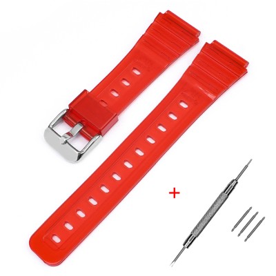 Ремінець для Casio F-91W Jelly Red SI