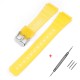 Ремешок для Casio F-91W Jelly Yellow SI полимерный желтый (SKU: 1051-0932)