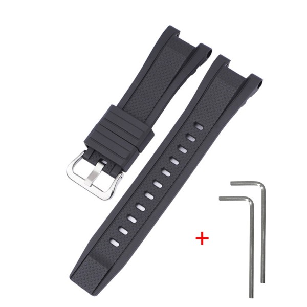 Ремінець Casio accessories для G-Shock GST-W300 Black SI полімерний чорний (1051-0933)