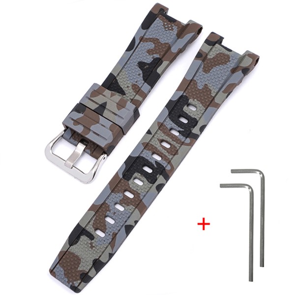 Ремешок Casio accessories для G-Shock GST-W300, полимерный, коричневый камуфляж (1051-0942)
