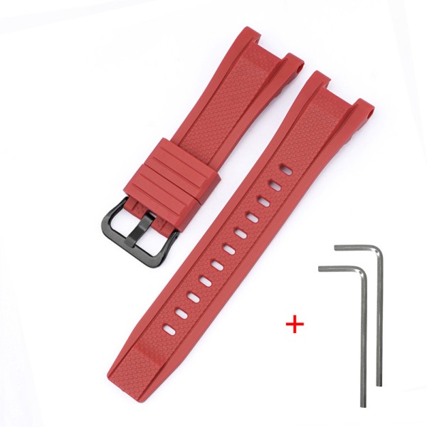 Ремешок для часов Casio G-Shock GST-W300 Red BK красный полимерный 21.2 см
