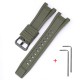 Ремешок для Casio G-Shock GST-W300 Army Green BK полимерный зеленый (1051-0958)