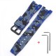 Ремінець для Casio G-Shock GST-W300 Camo Blue BK синій камуфляж полімерний