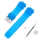 Ремешок Casio accessories для G-Shock GW-9400 Transl Light-Blue SI, полимерный полупрозрачный синий