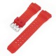 Ремешок для Casio G-Shock GW-9400 Transl Red SI, полупрозрачный красный полимер 21.1 см