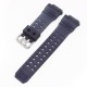 Ремінець для Casio G-Shock GW-9400 Transl Dark Blue SI полімерний напівпрозорий темно-синій 21.1 см