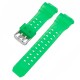 Ремешок для Casio G-Shock GW-9400 Transl Green SI, полупрозрачный зеленый полимерный браслет 21.1 см