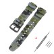 Ремінець для годинника Casio G-Shock AQ-S800/AE-1200 Camo Green BK, полімерний, зелений камуфляж