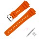 Ремінець для Casio G-Shock DW-5600 Orange SI помаранчевий полімерний 20 см (1051-0998)