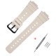 Ремінець Casio accessories для Casio G-Shock DW-5600 B White BK білий полімерний 20 см
