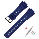 Ремінець для Casio G-Shock DW-5600 B Dark Blue BK полімерний темно-синій (1051-1010)