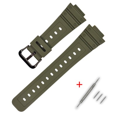 Ремінець для Casio G-Shock DW-5600 B Army Green BK