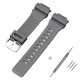 Ремешок для Casio AE-1000W Gray SI серый полиуретановый (1051-1018) для часов Casio accessories