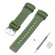 Ремешок для Casio AE-1000W Army Green SI полиуретановый зеленый (1051-1019)