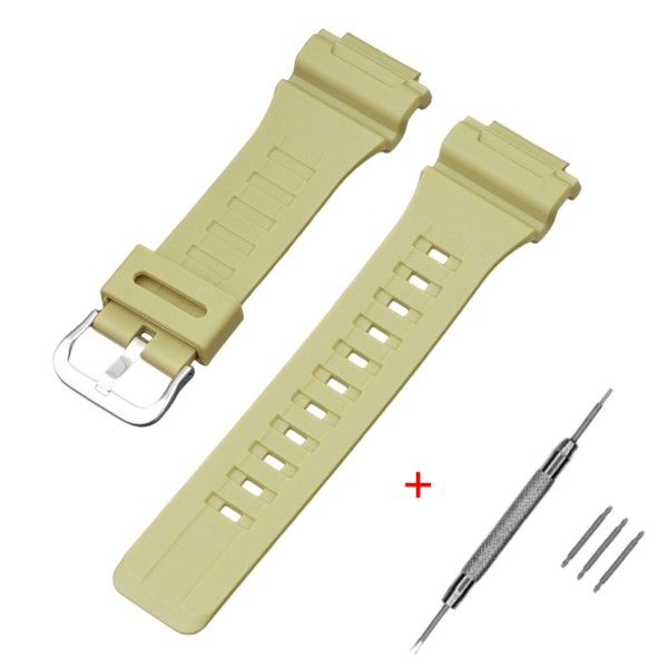 Ремешок Casio accessories для AE-1000W Beige SI бежевый полиуретановый 21.5 см