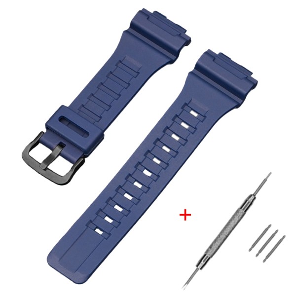 Ремінець Casio accessories для AE-1000W Dark Blue поліуретановий темно-синій (1051-1029)