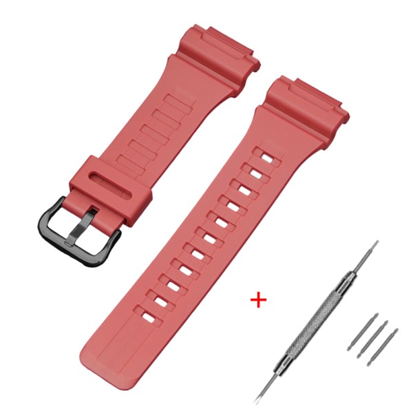 Ремешок для часов Casio AE-1000W Red BK полиуретановый красный 21,5 см
