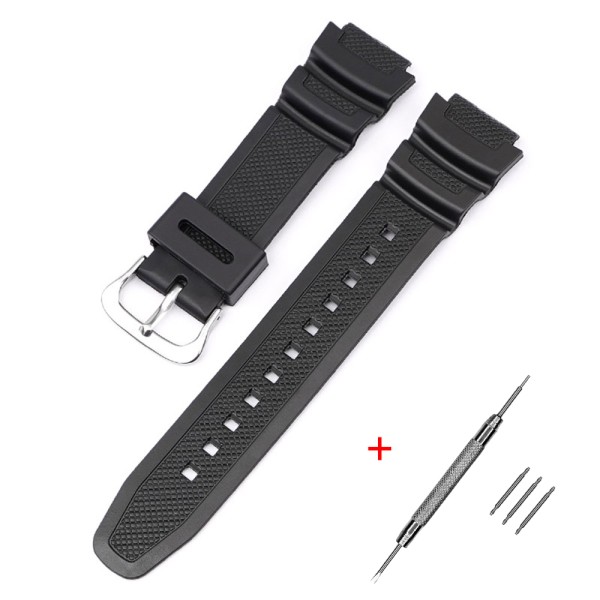 Ремешок Casio accessories для AE-1000W Pro Black SI полимерный черный 21.6 см (1051-1039)