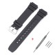 Ремешок для Casio AE-1000W Black SI черный полимерный (SKU: 1051-1041) для моделей W-S200H и AQ-S800W