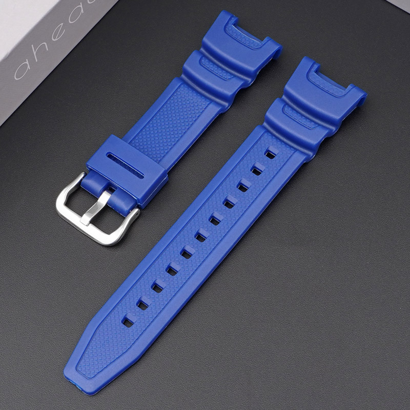Ремінець для годинника Casio SGW-100 Blue SI синій полімерний (SKU: 1051-1047)