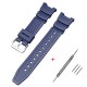 Ремінець для годинника Casio SGW-100 Dark Blue SI темно-синій полімерний 20.6 см