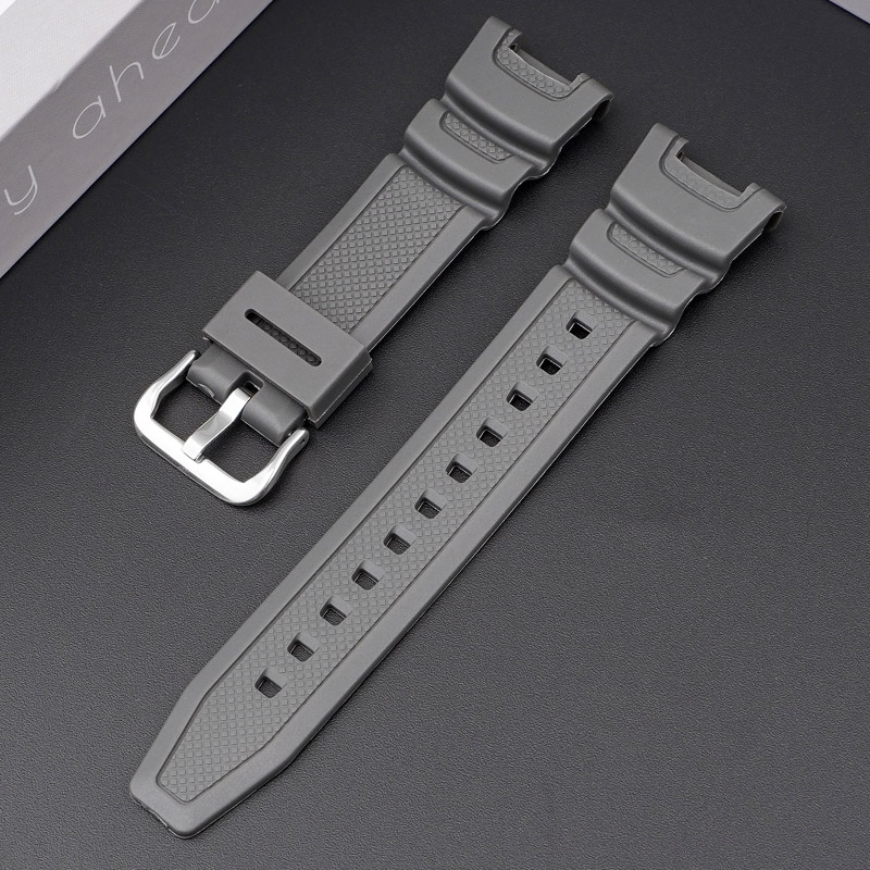 Ремінець для годинника Casio SGW-100 Gray SI сірий полімерний (1051-1049)