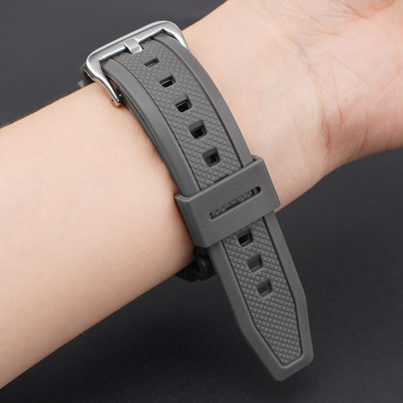 Ремінець для годинника Casio SGW-100 Gray SI сірий полімерний (1051-1049)