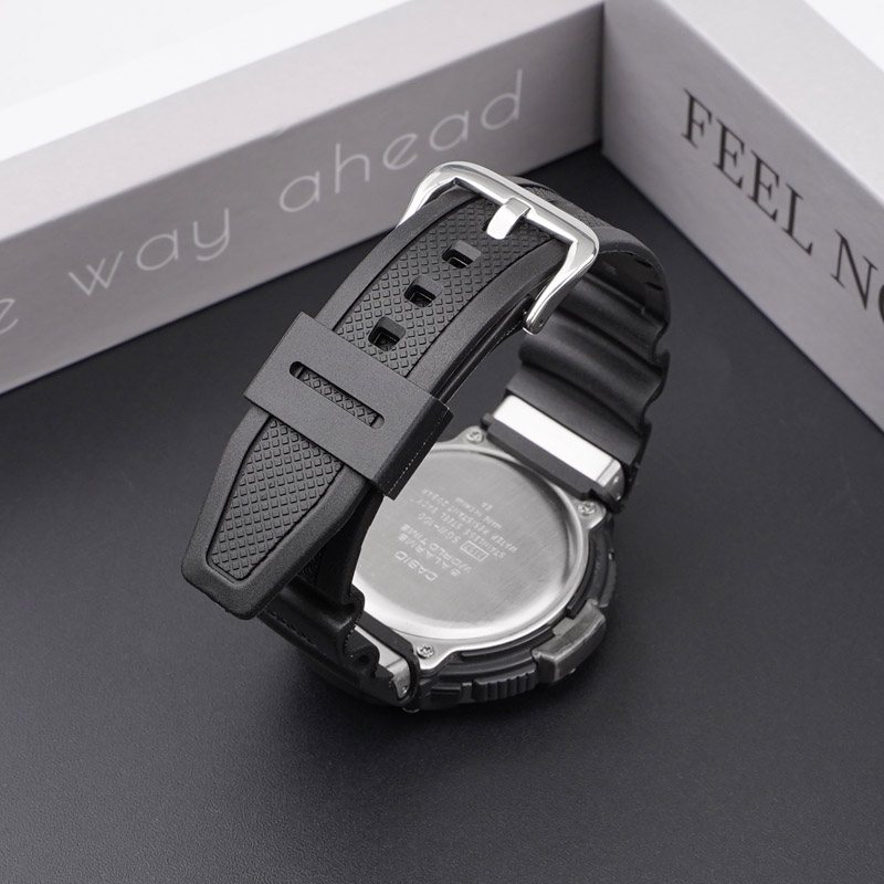 Ремінець для годинника Casio SGW-100 Gray SI сірий полімерний (1051-1049)