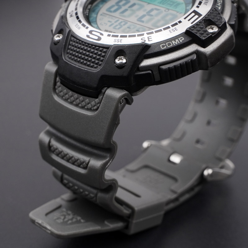 Ремінець для годинника Casio SGW-100 Gray SI сірий полімерний (1051-1049)