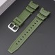 Ремінець для годинника Casio SGW-100 Army Green SI полімерний зелений (1051-1050)