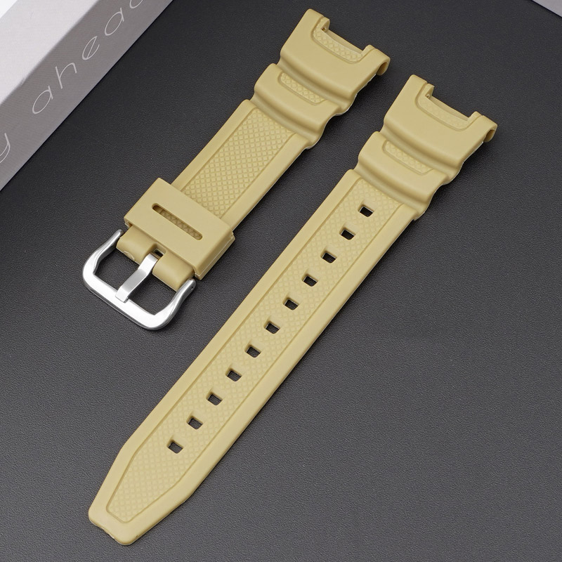 Ремешок для Casio SGW-100 Beige SI бежевый полимерный аксессуар для часов