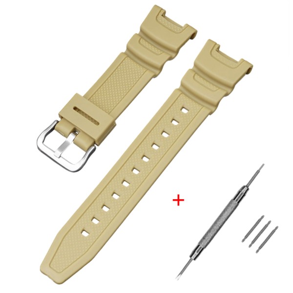 Ремешок для Casio SGW-100 Beige SI бежевый полимерный аксессуар для часов