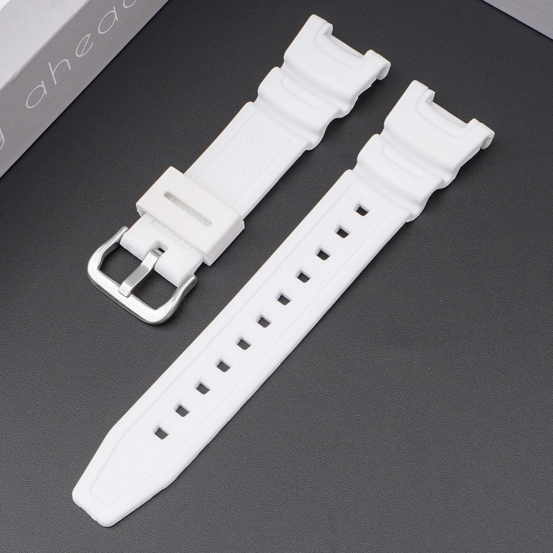 Ремешок Casio accessories для SGW-100 White SI полимерный белый (1051-1052)