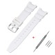 Ремешок Casio accessories для SGW-100 White SI полимерный белый (1051-1052)