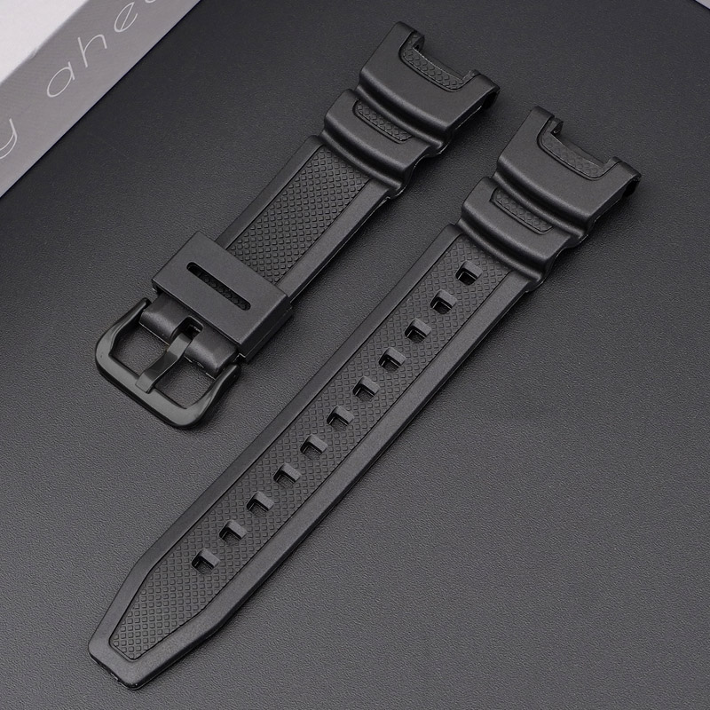 Ремешок для Casio SGW-100 Black BK полимерный черный (1051-1056)