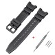 Ремешок для Casio SGW-100 Black BK полимерный черный (1051-1056)