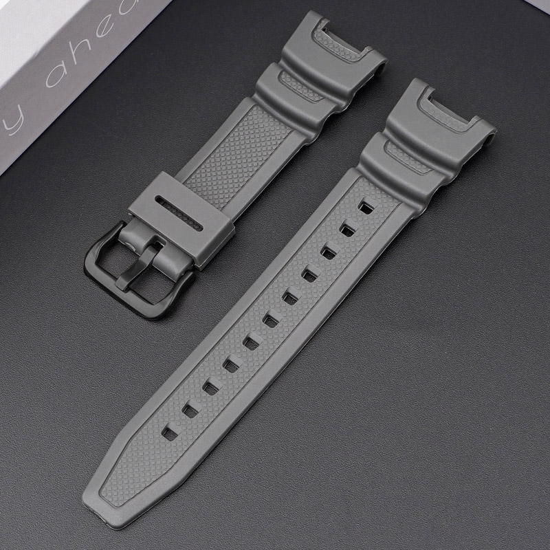 Ремінець для годинника Casio SGW-100 Gray BK полімерний сірий (1051-1059)