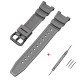 Ремінець для годинника Casio SGW-100 Gray BK полімерний сірий (1051-1059)