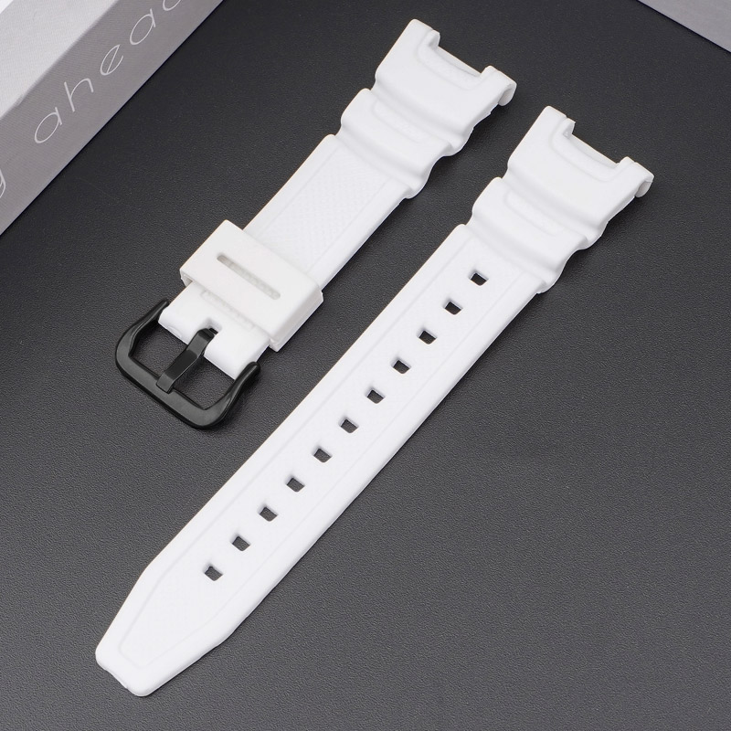 Ремінець для годинника Casio SGW-100 White BK білий полімерний, 20.6 см (1051-1062)