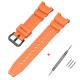 Ремешок для часов Casio SGW-100 Orange BK оранжевый полимерный 20,6 см