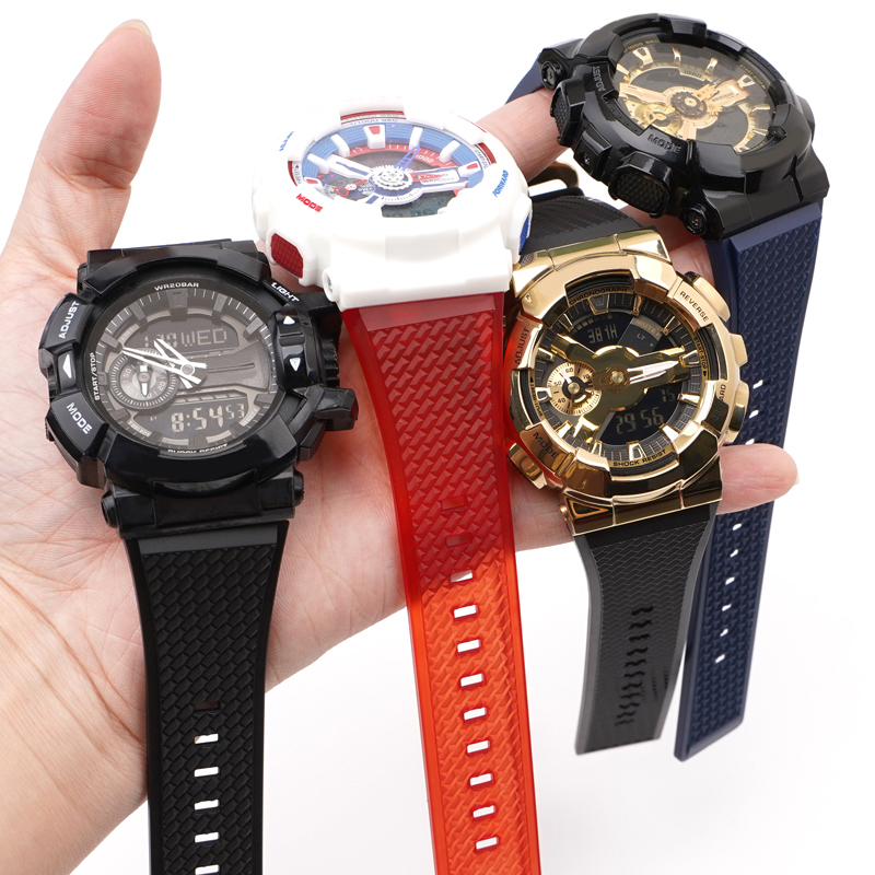 Ремешок Casio accessories для Casio G-Shock GA-100/110 Black SI полимерный черный 21.3 см (1051-1087)