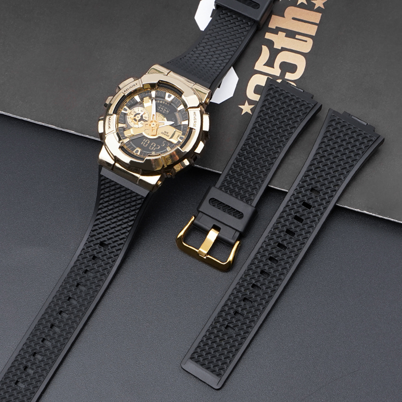 Ремешок Casio accessories для Casio G-Shock GA-100/110 Black SI полимерный черный 21.3 см (1051-1087)